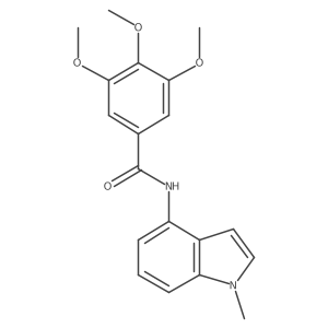 3,4,5-trimethoxy-N-(1-methyl-1H-indol-4-yl)benzamide Structure
