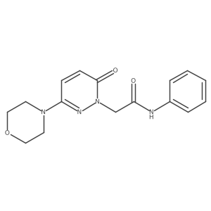 2-[3-(morpholin-4-yl)-6-oxopyridazin-1(6H)-yl]-N-phenylacetamide Structure