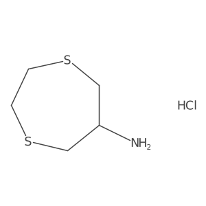 1,4-Dithiepan-6-amine;hydrochloride结构式