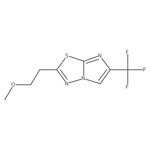 2-(2-Methoxyethyl)-6-(trifluoromethyl)imidazo[2,1-b][1,3,4]thiadiazole Structure