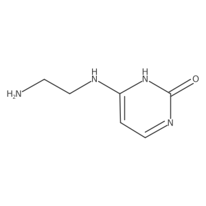 6-((2-Aminoethyl)amino)pyrimidin-2(1H)-one结构式
