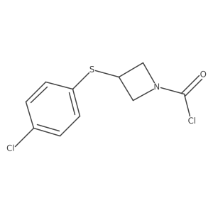 3-[(4-Chlorophenyl)thio]-1-azetidinecarbonyl chloride Structure