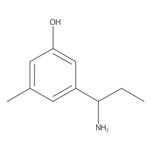 3-(1-Aminopropyl)-5-methylphenol Structure