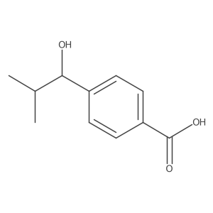 4-(1-Hydroxy-2-methylpropyl)benzoic acid Structure