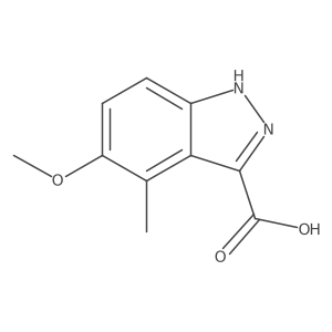 5-Methoxy-4-methyl-1H-indazole-3-carboxylic acid结构式
