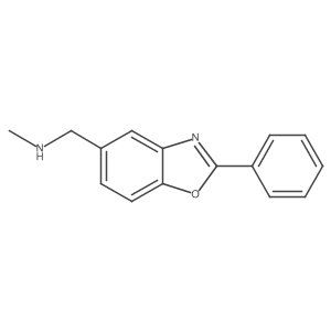 N-Methyl-1-(2-phenylbenzo[d]oxazol-5-yl)methanamine Structure