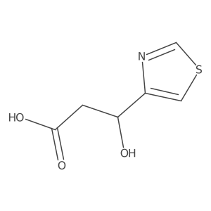 3-Hydroxy-3-(1,3-thiazol-4-yl)propanoic acid结构式