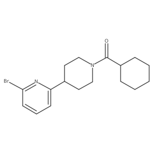 (4-(6-Bromopyridin-2-yl)piperidin-1-yl)(cyclohexyl)methanone结构式