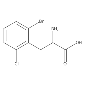 2-Amino-3-(2-bromo-6-chlorophenyl)propanoic acid Structure