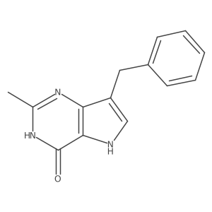 7-Benzyl-2-methyl-3H-pyrrolo[3,2-d]pyrimidin-4(5H)-one Structure