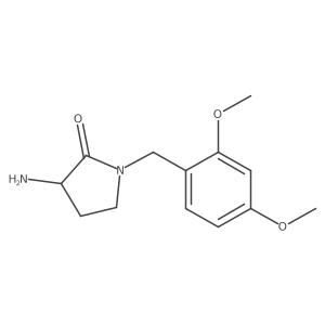 3-Amino-1-[(2,4-dimethoxyphenyl)methyl]pyrrolidin-2-one Structure