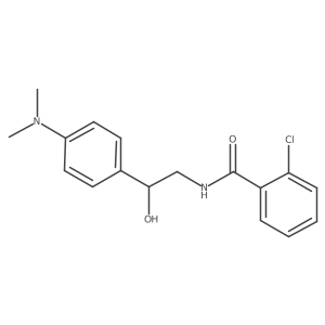 2-Chloro-N-{2-[4-(dimethylamino)phenyl]-2-hydroxyethyl}benzamide结构式