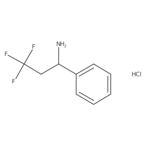 3,3,3-Trifluoro-1-phenyl-propan-1-amine hydrochloride Structure