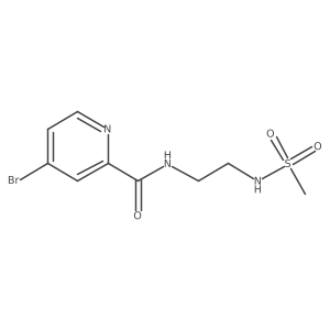 4-Bromo-N-(2-(methylsulfonamido)ethyl)picolinamide Structure