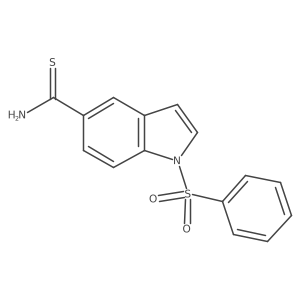 1-(Phenylsulfonyl)-1H-indole-5-carbothioamide Structure