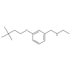 Ethyl({[3-(3,3,3-trifluoropropoxy)phenyl]methyl})amine结构式
