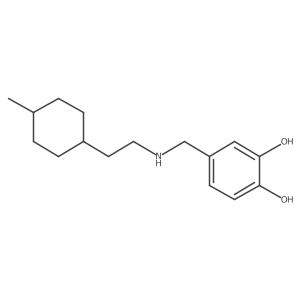 4-({[2-(4-Methylcyclohexyl)ethyl]amino}methyl)benzene-1,2-diol Structure