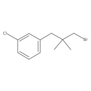 1-(3-Bromo-2,2-dimethylpropyl)-3-chlorobenzene Structure