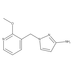 1-[(2-Methoxy-3-pyridinyl)methyl]-1H-pyrazol-3-amine结构式