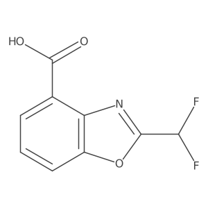 2-(Difluoromethyl)benzo[d]oxazole-4-carboxylic acid结构式