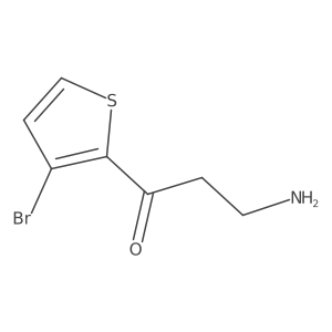 3-Amino-1-(3-bromothiophen-2-yl)propan-1-one结构式