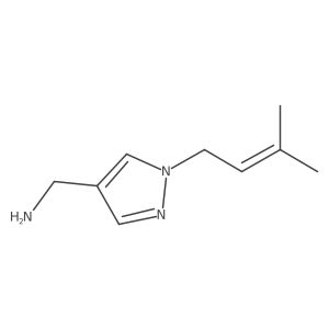 [1-(3-methylbut-2-en-1-yl)-1H-pyrazol-4-yl]methanamine结构式