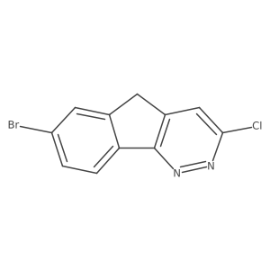 7-Bromo-3-chloro-5H-indeno[1,2-c]pyridazine Structure