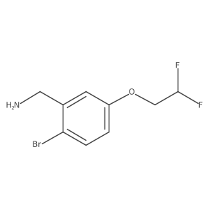 [2-Bromo-5-(2,2-difluoroethoxy)phenyl]methanamine Structure