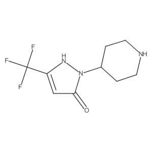 1-(piperidin-4-yl)-3-(trifluoromethyl)-1H-pyrazol-5-ol Structure