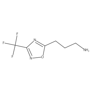 3-[3-(Trifluoromethyl)-1,2,4-oxadiazol-5-yl]propan-1-amine Structure