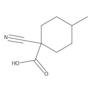 1-Cyano-4-methylcyclohexane-1-carboxylic acid Structure