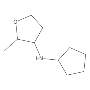 N-cyclopentyl-2-methyloxolan-3-amine结构式