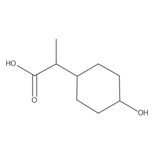 2-(4-Hydroxycyclohexyl)propanoic acid Structure