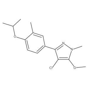 4-Chloro-3-(4-isopropoxy-3-methylphenyl)-5-methoxy-1-methyl-1H-pyrazole Structure