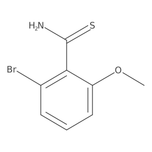 2-Bromo-6-methoxybenzene-1-carbothioamide结构式