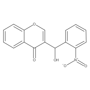 3-[Hydroxy(2-nitrophenyl)methyl]-4H-1-benzopyran-4-one结构式