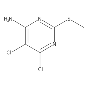 5,6-Dichloro-2-(methylthio)pyrimidin-4-amine结构式