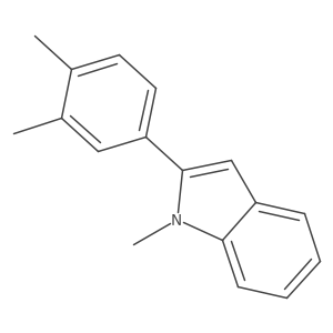 2-(3,4-Dimethylphenyl)-1-methylindole Structure