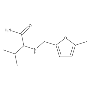 3-Methyl-2-{[(5-methylfuran-2-yl)methyl]amino}butanamide Structure