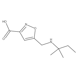 5-{[(2-Methylbutan-2-yl)amino]methyl}-1,2-oxazole-3-carboxylic acid结构式