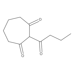 2-Butanoylcycloheptane-1,3-dione Structure