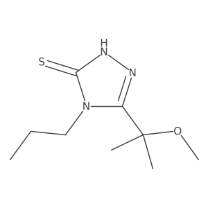 5-(2-methoxypropan-2-yl)-4-propyl-4H-1,2,4-triazole-3-thiol结构式