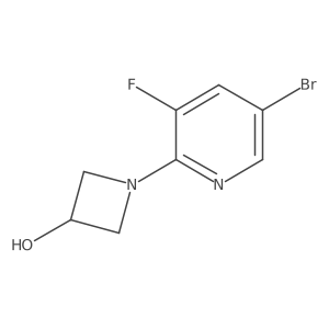 1-(5-Bromo-3-fluoropyridin-2-yl)azetidin-3-ol Structure