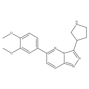 6-(3,4-Dimethoxyphenyl)-3-(pyrrolidin-3-yl)-[1,2,4]triazolo[4,3-b]pyridazine Structure