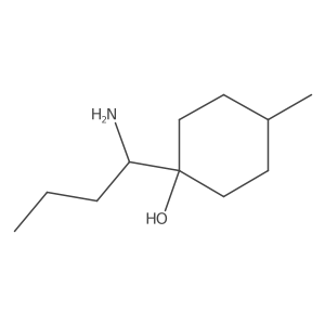 1-(1-Aminobutyl)-4-methylcyclohexan-1-ol结构式