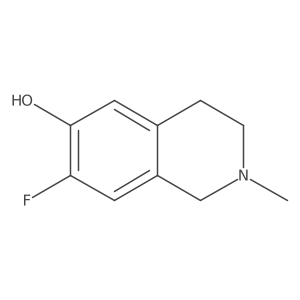 7-Fluoro-2-methyl-1,2,3,4-tetrahydroisoquinolin-6-ol结构式