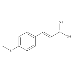 (E)-(4-(Methylthio)styryl)boronic acid结构式