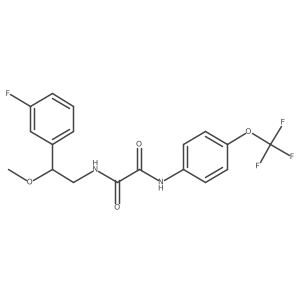 N1-(2-(3-fluorophenyl)-2-methoxyethyl)-N2-(4-(trifluoromethoxy)phenyl)oxalamide Structure