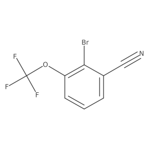 2-Bromo-3-(trifluoromethoxy)benzonitrile结构式