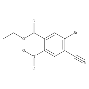 Ethyl 5-bromo-4-cyano-2-nitrobenzoate Structure